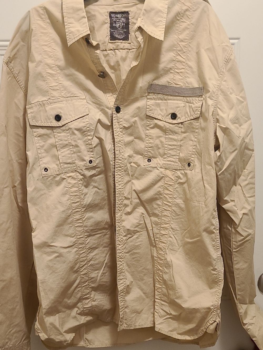 Men's Beige  - Casual Field Shirt